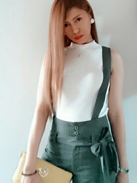 「Diamondのアイテム」を使った、(๑˃̵ᴗ˂̵Jちゃん🍁♏さん（レディース・168cm）の春コーディネート