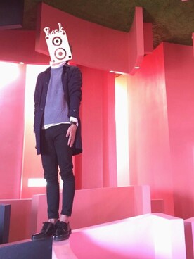 「EDIFICE（エディフィス）のアイテム（ブーツ）」を使った、Takuさん（メンズ・168cm）の秋コーディネート