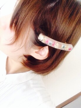 「Crisp（クリスプ）のアイテム（ヘアアクセサリー）」を使った、Risaさん（レディース・165cm）の春コーディネート