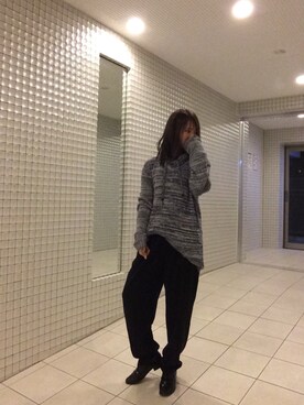 「gray」｜「アイテム（アクセサリー）」を使った、haruka.Mさん（レディース・155cm）の秋コーディネート