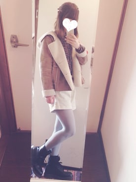 「Crisp（クリスプ）のアイテム（その他アウター）」を使った、こんちゃんさん（レディース・160cm）の冬コーディネート