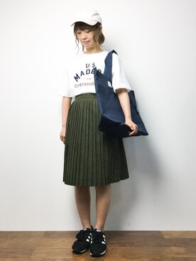 「5441 by sunduck（ゴーヨンヨンイチバイサンダック）のアイテム」を使った、tomoyoさん（レディース・159cm）の夏コーディネート