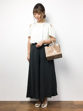 「THIS TABLE BY BEAU'RE SECOND（ヴュレセカンド）のアイテム」を使った、tomoyoさん（レディース・159cm）の夏コーディネート