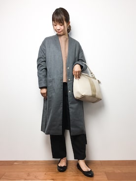 「RAY CASSIN（レイカズン）のアイテム（その他アウター）」を使った、tomoyoさん（レディース・159cm）の秋コーディネート