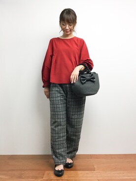 「MidiUmi（ミディウミ）のアイテム」を使った、tomoyoさん（レディース・159cm）の秋コーディネート