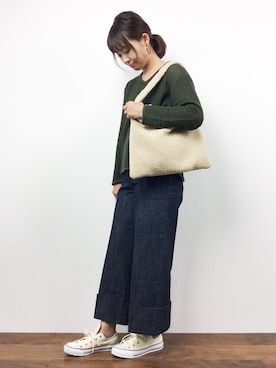 「La Leia（ラレイア）のアイテム」を使った、tomoyoさん（レディース・159cm）の秋コーディネート