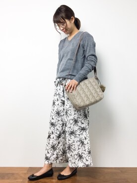 「RANAN（ラナン）のアイテム（バッグ）」を使った、tomoyoさん（レディース・159cm）の秋コーディネート