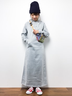 「夢展望（ユメテンボウ）のアイテム（ワンピース/ドレス）」を使った、tomoyoさん（レディース・159cm）の秋コーディネート