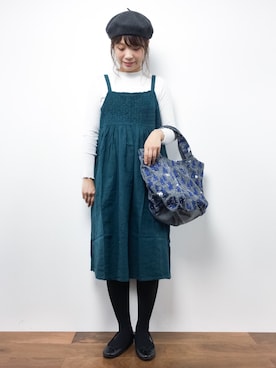 「青文字系」｜tomoyoさん（レディース・159cm）の秋コーディネート