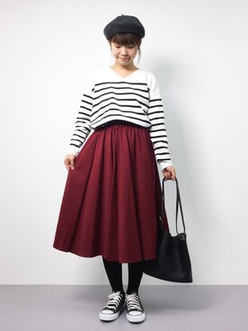 tomoyoさん（レディース・159cm）の冬コーディネート