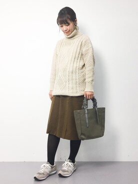 tomoyoさん（レディース・159cm）の冬コーディネート