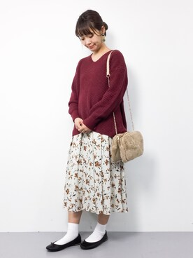 tomoyoさん（レディース・159cm）の冬コーディネート