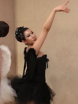 「白と黒」｜M A I さん（レディース・156cm）の冬コーディネート