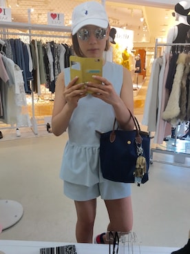 「STUNNING LURE（スタニングルアー）のアイテム（つなぎ/オールインワン）」を使った、M A I さん（レディース・156cm）の夏コーディネート