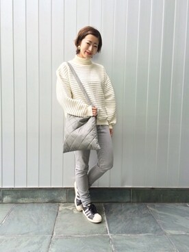 Yoshida Aoiさん（レディース・155cm）の冬コーディネート