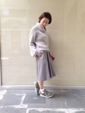 Yoshida Aoiさん（レディース・155cm）の冬コーディネート