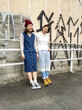 Yoshida Aoiさん（レディース・155cm）の冬コーディネート