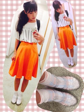 「LOWLYS FARM」｜shizuka.さん（レディース・157cm）の夏コーディネート