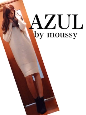 「アイテム（ストール/ショール）」を使った、Akiko Kobayashiさん（レディース・169cm）の冬コーディネート