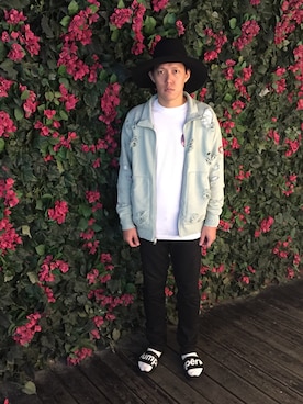 「palace」｜「アイテム（その他シューズ）」を使った、Jumperさん（メンズ・180cm）の秋コーディネート