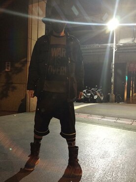 「KIJIMA TAKAYUKI」｜「アイテム（スウェット）」を使った、Jumperさん（メンズ・180cm）の冬コーディネート