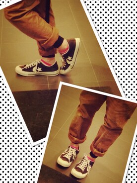 「アイテム（その他パンツ、ブラウン系）」を使った、ふくちゃんさん（レディース・156cm）の春コーディネート