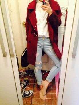 「no brand（ノーブランド）のアイテム」を使った、박나영さん（レディース・156cm）の秋コーディネート