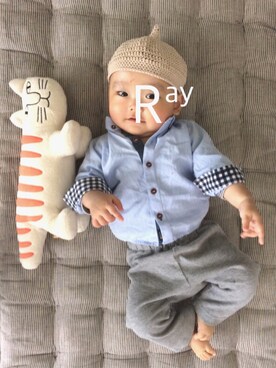 「60cm」｜「アイテム（雑貨/ホビー）」を使った、rayさん（キッズ・60cm）の春コーディネート