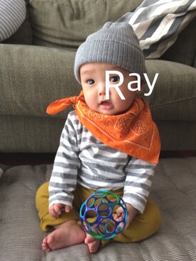 「60cm」｜「アイテム（帽子）」を使った、rayさん（キッズ・60cm）の春コーディネート