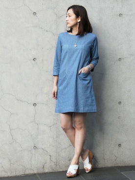 「春ワンピ」｜keiさん（レディース・159cm）の春コーディネート