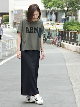 「ビッグTシャツ」｜keiさん（レディース・159cm）の夏コーディネート