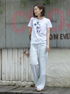 「ミッキー」｜keiさん（レディース・159cm）の夏コーディネート