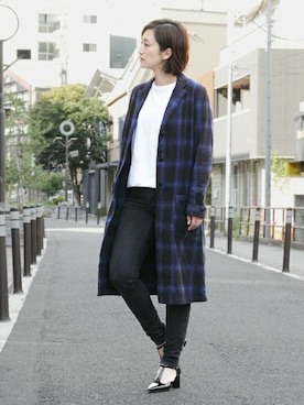 「The DUFFER of ST.GEORGE（ザダファーオブセントジョージ）のアイテム（その他アウター）」を使った、keiさん（レディース・159cm）の冬コーディネート