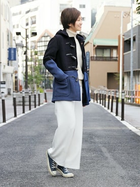 「ダッフル」｜keiさん（レディース・159cm）の冬コーディネート