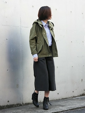 「The DUFFER of ST.GEORGE（ザダファーオブセントジョージ）のアイテム（ジャケット/アウター）」を使った、keiさん（レディース・159cm）の春コーディネート