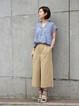 「タックイン」｜keiさん（レディース・159cm）の春コーディネート