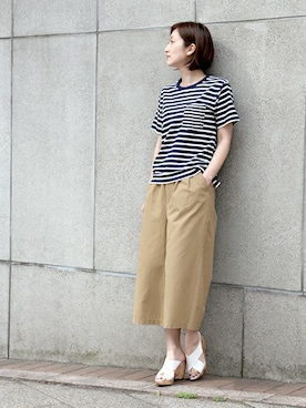 「ガウチョパンツ」｜keiさん（レディース・159cm）の春コーディネート