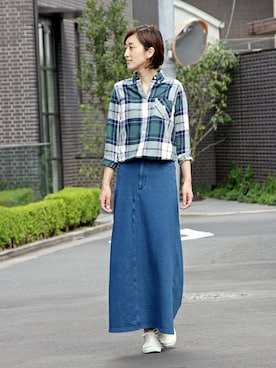 「The DUFFER of ST.GEORGE（ザダファーオブセントジョージ）のアイテム」を使った、keiさん（レディース・159cm）の秋コーディネート