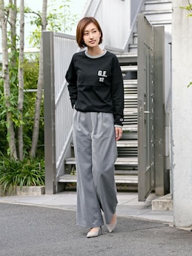 「The DUFFER of ST.GEORGE（ザダファーオブセントジョージ）のアイテム」を使った、keiさん（レディース・159cm）の秋コーディネート