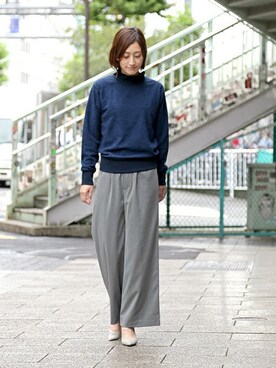 「The DUFFER of ST.GEORGE（ザダファーオブセントジョージ）のアイテム」を使った、keiさん（レディース・159cm）の秋コーディネート