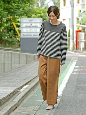 「The DUFFER of ST.GEORGE（ザダファーオブセントジョージ）のアイテム」を使った、keiさん（レディース・159cm）の秋コーディネート