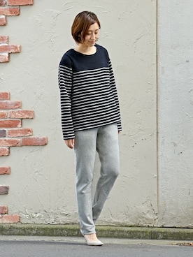 「The DUFFER of ST.GEORGE（ザダファーオブセントジョージ）のアイテム」を使った、keiさん（レディース・159cm）の秋コーディネート