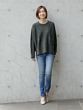 「The DUFFER of ST.GEORGE（ザダファーオブセントジョージ）のアイテム」を使った、keiさん（レディース・159cm）の秋コーディネート