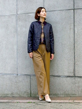 「The DUFFER of ST.GEORGE（ザダファーオブセントジョージ）のアイテム」を使った、keiさん（レディース・159cm）の秋コーディネート