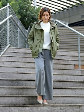 「The DUFFER of ST.GEORGE（ザダファーオブセントジョージ）のアイテム」を使った、keiさん（レディース・159cm）の冬コーディネート