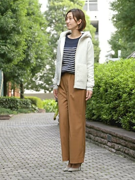 「The DUFFER of ST.GEORGE（ザダファーオブセントジョージ）のアイテム」を使った、keiさん（レディース・159cm）の秋コーディネート