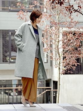 「The DUFFER of ST.GEORGE（ザダファーオブセントジョージ）のアイテム（その他アウター）」を使った、keiさん（レディース・159cm）の秋コーディネート