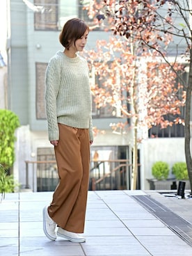 「The DUFFER of ST.GEORGE（ザダファーオブセントジョージ）のアイテム」を使った、keiさん（レディース・159cm）の秋コーディネート