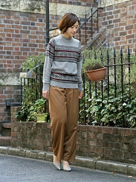 「The DUFFER of ST.GEORGE（ザダファーオブセントジョージ）のアイテム」を使った、keiさん（レディース・159cm）の冬コーディネート