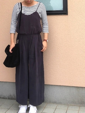 「ユニクロ」｜「アイテム（CD）」を使った、osaosaさん（レディース・165cm）の秋コーディネート